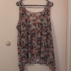 Floral sleeveless top